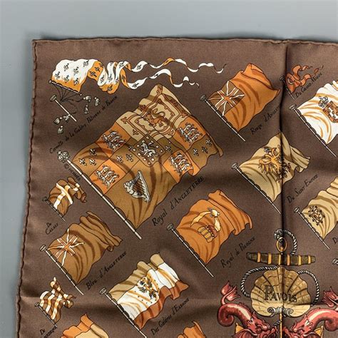 vintage hermes pocket square|pre own hermes pocket squares.